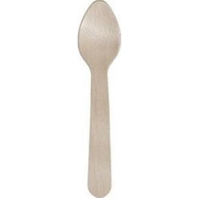 Özgürce Ekolojik Tahta Dondurma Tatlı Kaşığı 11 Cm, 50 Adet Set