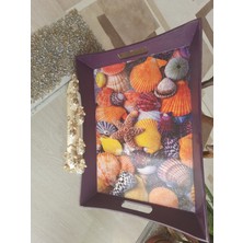 Özgürce El Yapımı Ahşap Tepsi, Şık ve Fonksiyonel Ev Dekorasyonu Aksesuarı