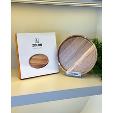 Özgürce Çok Amaçlı Akasya Tepsi 24X24CM, Şık ve Kullanışlı Sunum ve Servis Aracı