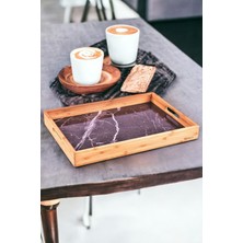 Özgürce Şık Dikdörtgen Sunum Tepsisi, Çay ve Kahve Için Zarif Tasarım