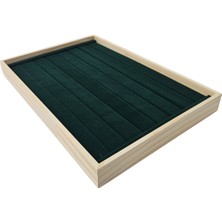 Özgürce Şık Ahşap Kasalı Yüzük Tablası Rulo, Düzenli Takı Saklama Ürünü