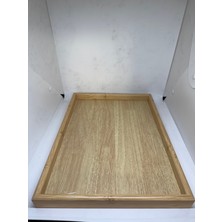 Özgürce El Yapımı Ahşap Tepsi, Şık ve Kullanışlı Ev Dekoru Aksesuarı