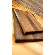 Özgürce 2'li Doğal Ahşap Kesme ve Sunum Tahtası, Ekmek ve Sebze Için