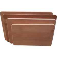 Özgürce El Yapımı Kayın Ahşap Et Kesme Tahtası, 45X25X2,2CM, Şık ve Dayanıklı