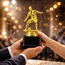 Best Hediye Futbolcu Ödül Kupası Altın- Yazı Baskı Dahil