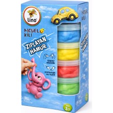 Lino Model Kili Oyun Hamuru Zıplayan 20 gr x 4 Renk LN-0420