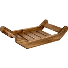 Özgürce Küçük Ahşap Tepsi, Şık ve Dayanıklı Servis Tepsisi