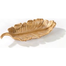 Özgürce Şık ve Doğal Görünümlü Küçük Yaprak Tasarımlı Dekoratif Tabak