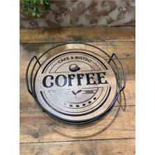 Özgürce El Işçiliği Ahşap Yuvarlak Tepsi, Şık ve Dayanıklı Tasarım