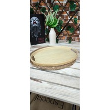 Özgürce Oval Bambu Sunum Tepsisi 26X36 Cm, Şık ve Doğal Servis Seçeneği