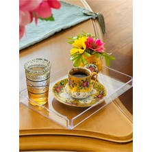 Özgürce 2'li Kristal Sunum Tepsisi, 225X145X20 Mm, Şeffaf ve Şık Tasarım