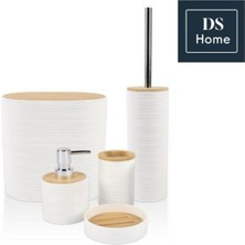 PremiumPort 5 Parça Oval Banyo Seti, Şık ve Kullanışlı Banyo Aksesuarları