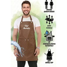 Hawk Era Önlük Kişiye Isme Firmaya Özel Şef Garson Restaurant Kafe Aşçı Mutfak Barista Kuaför Deri Iş Önlüğü