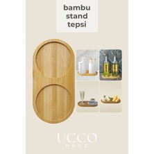 Özgürce Bambu Çok Bölmeli Sunum Tepsisi, Baharatlık ve Sabunluk Seti