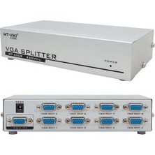Zibox PowerMaster PM-2553 8 Port VGA Dağıtıcı Çoğaltıcı Splitter 9 Volt Adaptörlü 1920X1440 250Mhz