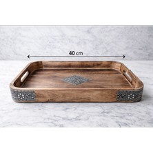 Özgürce El Yapımı Otantik Mango Ağacı Tepsi Seti 3’lü (30-40 Cm) Dekoratif