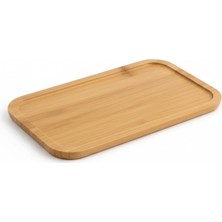 Özgürce Bambu Sunum ve Servis Tepsisi, Ahşap Yağdanlık Altlığı, Şık ve Dayanıklı