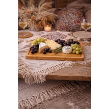 Özgürce Bambu Servis Tahtası 30X20 Cm, Şık ve Doğal Sunum Için Ideal