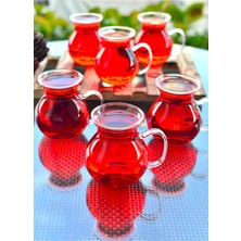 Özgürce Borosilikat Cam Çay Bardak Takımı 6'lı, Şık ve Dayanıklı Tasarım