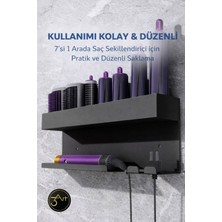 PremiumPort Pratik Metal Saç Aletleri Organizeri, Banyo Düzenleyici Raf
