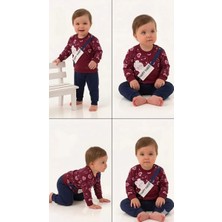 Pekmini Bebe 6/24 Ay Baskılı Penye Bebek Takımı