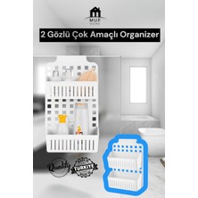 PremiumPort Çok Amaçlı Dolap Içi Düzenleyici, Banyo ve Kozmetik Rafı