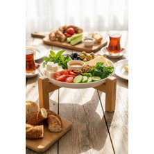 Özgürce Şık 26 cm Porselen Servis ve Kahvaltı Tabağı, Elegant Sunum Için