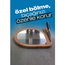 Özgürce Çelik ve Ahşap Yüzeyli Çift Taraflı Sunum ve Kesme Tahtası