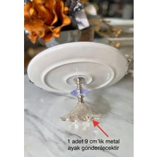 Özgürce Lüks Gold Metal Ayak Seti, 9 Cm, Porselen, Cam ve Ahşap Için Dekoratif Destek
