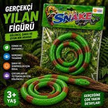 Trust Store Oyuncak Gerçekçi Yılan Figürü Esnek Şaka ve Eğlence Oyuncağı