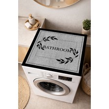 PremiumPort Yıkanabilir, Kaymaz, Leke Tutmaz Jüt Görünümlü Makine Örtüsü ve Matı 60X60CM