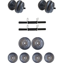 DAMBILCIMIZ Dambılcım 20 kg Dambıl Seti Ağırlık ve Vücut Geliştirme Aleti Dayanıklı Materyal ile Özel Tasarım