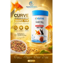 Curve Japon Balıkları Için Granül Yem - 100 ml - Özel Karışım Formüllü - Omega 3 - Vitamin C - Protein Içerikli Balık Yemi