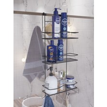 Teknotrust Çok Katlı Duşakabin Rafı, Banyo Düzenleyici, Pratik ve Şık Tasarım
