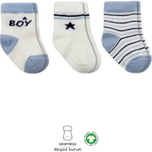 urfakent bilişim ve medya danışmanlık 3'lü Penye Boy And Girl Soket Çorap BS10114 Mavi