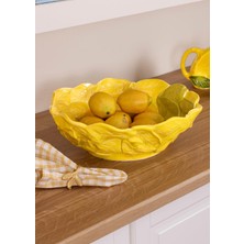 Özgürce Şık Sarı Salata Kasesi 30 Cm, Modern ve Kullanışlı Tasarım