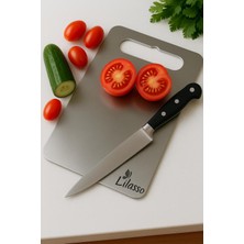 Özgürce Sağlıklı Paslanmaz Çelik Mutfak Kesme ve Doğrama Tahtası 23X33 cm