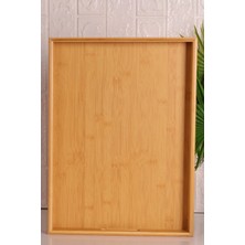 Özgürce Bambu Desenli Büyük Tepsi, Şık ve Fonksiyonel Sunumlar Için Mükemmel