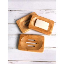 Özgürce Ahşap Bambu Katı El Sabunluğu Kare ve Yuvarlak Model Banyo Aksesuarı