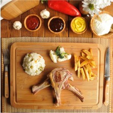 Özgürce El Yapımı Doğal Ahşap Kesme ve Sunum Tahtası, Şık ve Dayanıklı Tasarım