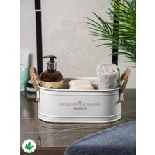 PremiumPort Ip Kulplu Metal Banyo Düzenleyici, Pratik ve Şık Organizer