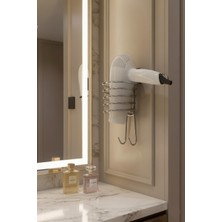 Teknotrust Prizli Saç Kurutma Makinesi Askısı, Krom, Yüksek Güçlü ve Güvenilir