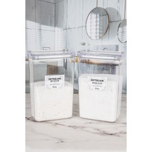 PremiumPort 2'li Deterjan ve Tablet Kutusu, 3,5 Lt ve 2 Lt Kapasiteli Organizer