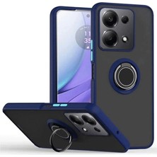 Elma Shop Note 13 Pro 5g Kılıf Montreal Yüzüklü Kapak - Lacivert