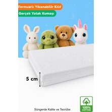 Yatella %100 Organic Cotton Full Ortopedik 5 cm Kalınlık Bebek Oyun Parkı,park Yatak ve Beşik Yatağı