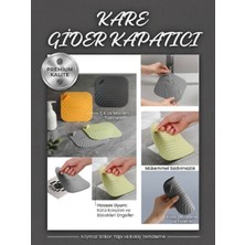 PremiumPort Kare Silikon Gider Kapağı, Lavabo, Banyo ve Mutfak Için Tasarım