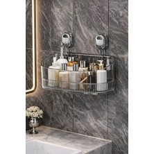 PremiumPort Çiftli Vantuzlu Düzenleyici Raf, Banyo ve Mutfak Organizasyonu