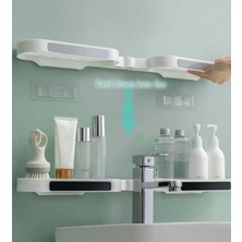 Teknotrust 180° Ayarlanabilir Duş Rafı, Kolay Montaj, Şık ve Kullanışlı Tasarım