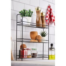 PremiumPort 3 Katlı Metal Düzenleyici, Baharatlık ve Banyo Organizeri