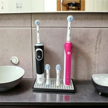 PremiumPort Şarjlı ve Pilli Diş Fırçası Tutucu Çiftli Banyo Düzenleyici
